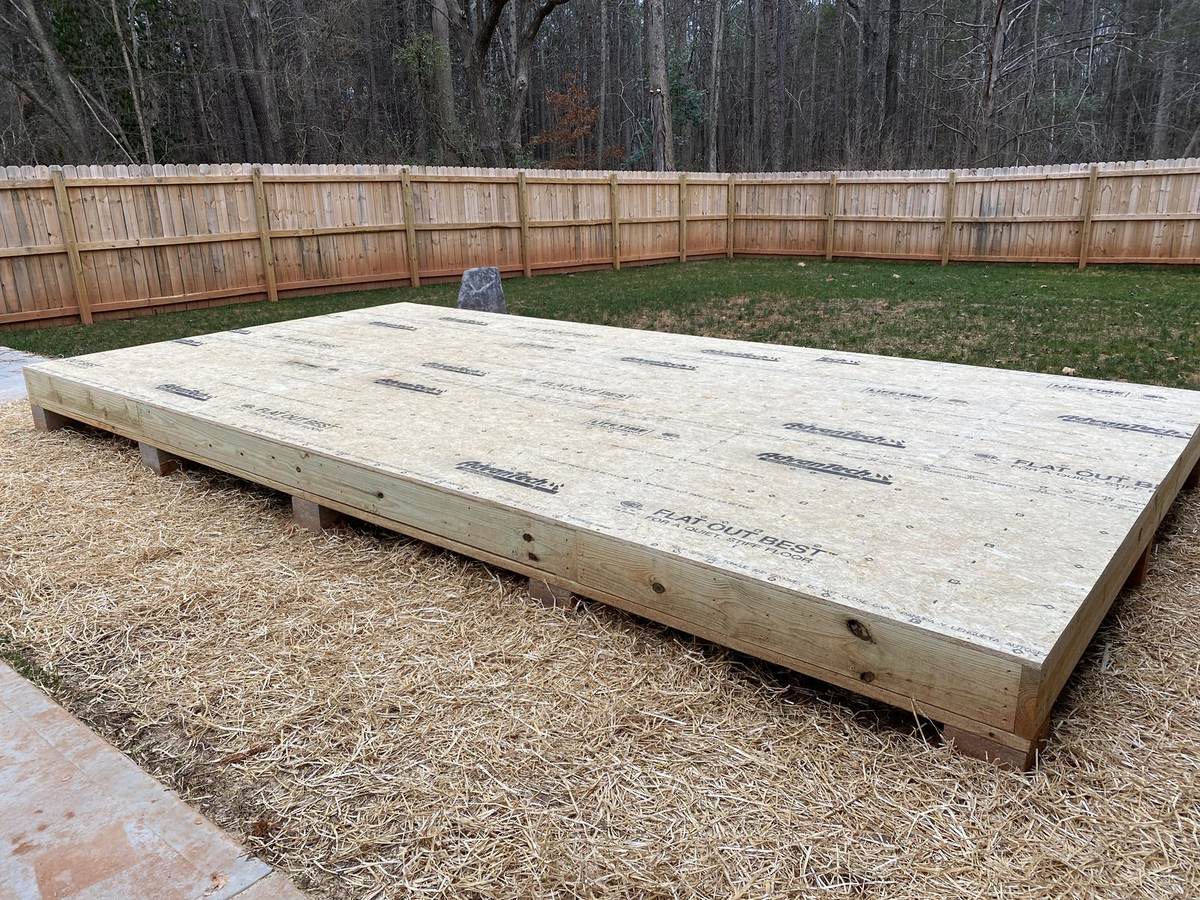 Workshop floor and foundation construction